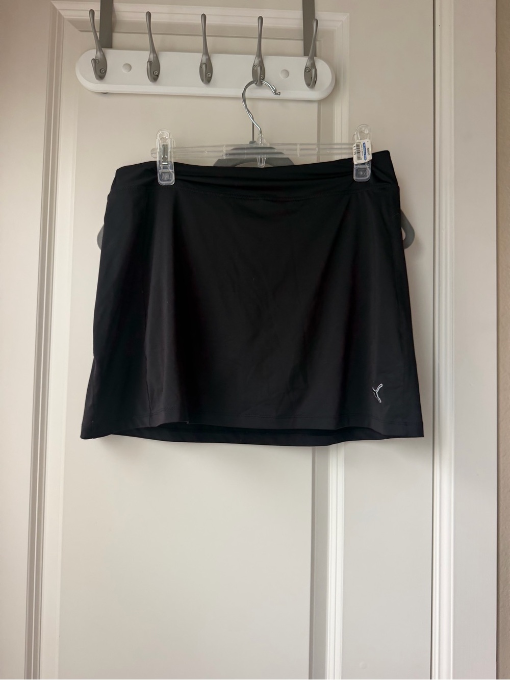 Puma Black Athletic Golf Skort with Subtle Logo